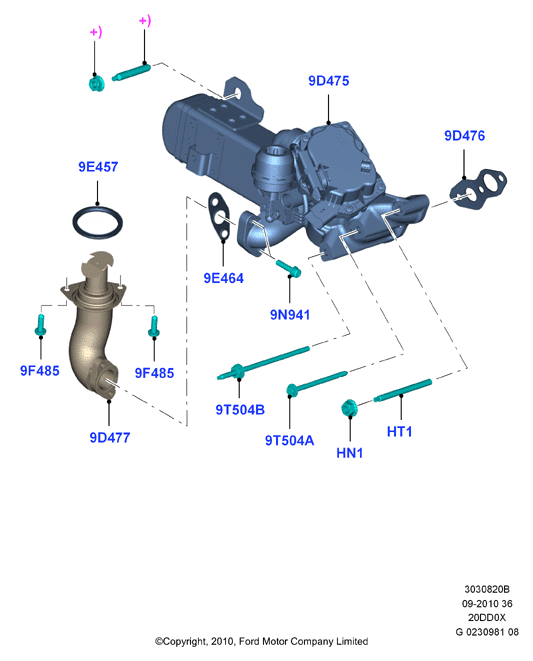 FORD 1855876* - Izpl. gāzu recirkulācijas vārsts autodraugiem.lv