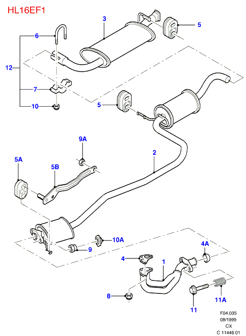 FORD 1 096 823 - Savienojošie elementi, Izplūdes gāzu sistēma autodraugiem.lv