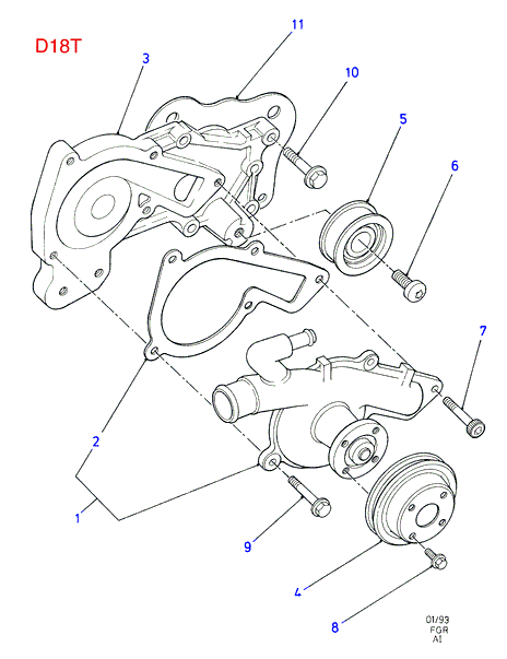 FORD 1 517 749 - Ūdenssūknis autodraugiem.lv