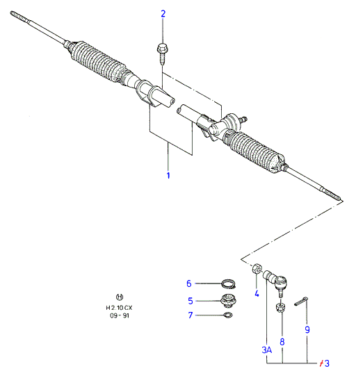 VAG 6128814 - Stūres šķērsstiepņa uzgalis autodraugiem.lv