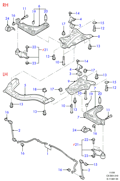 FORD 1 054 984 - Neatkarīgās balstiekārtas svira, Riteņa piekare autodraugiem.lv