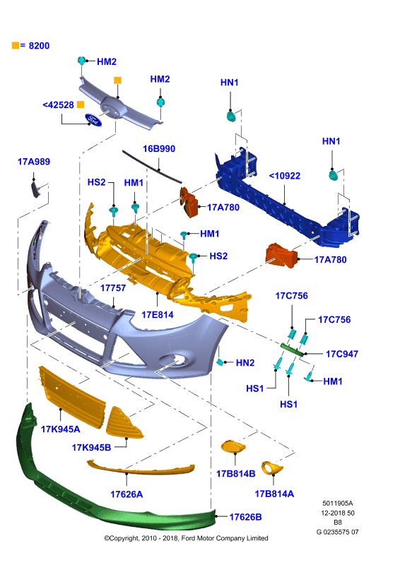 FORD 2 038 573 - Radiatora emblēma autodraugiem.lv