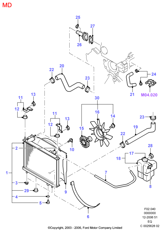 TOYOTA 1351958 - Vāciņš, Radiators autodraugiem.lv