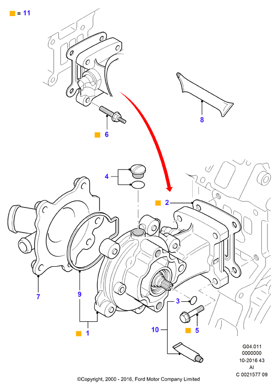 FORD 1 477 444 - Ūdenssūknis autodraugiem.lv