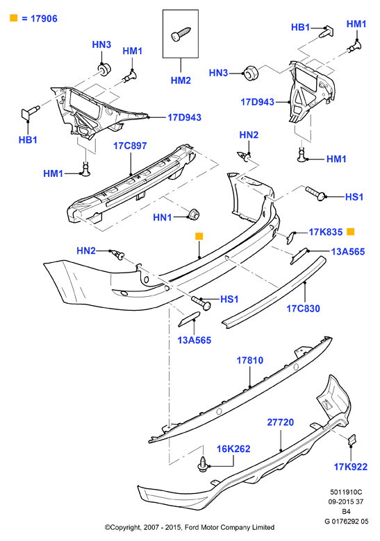 FORD 1520716 - Bampers autodraugiem.lv