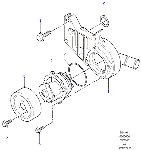 FORD 1 517 732 - Ūdenssūknis autodraugiem.lv