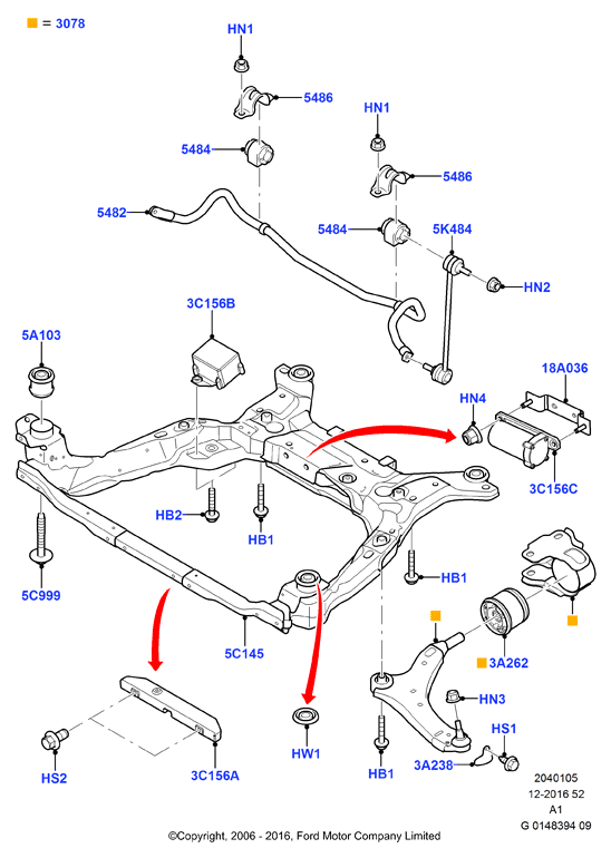 FORD 1888630 - Piekare, Šķērssvira autodraugiem.lv