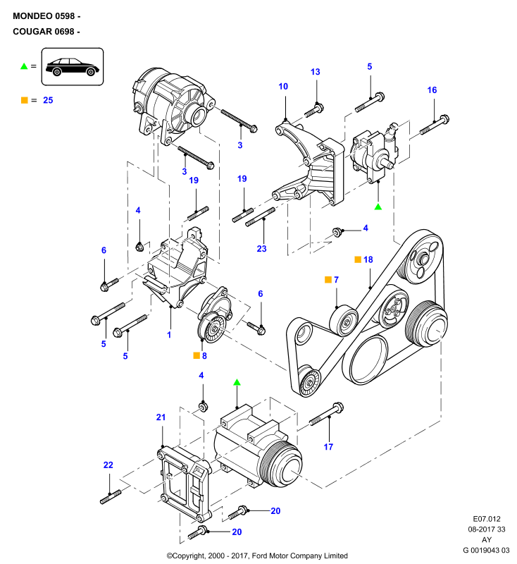 Mitsubishi 1014374 - Ķīļrievu siksna autodraugiem.lv