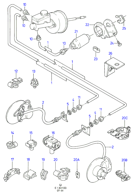 FORD 6125636 - Bremžu šļūtene autodraugiem.lv