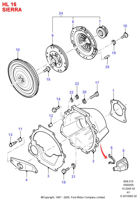 FORD 6124270 - Izspiedējgultnis autodraugiem.lv