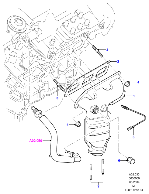 FORD 4 503 102 - Blīve, Izplūdes kolektors autodraugiem.lv