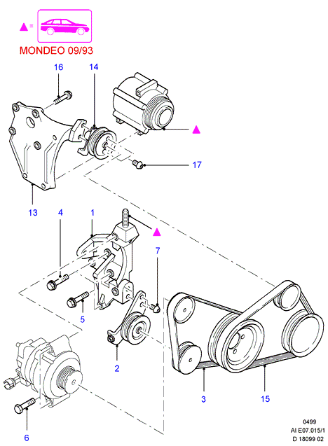 FORD 6911495 - Ķīļrievu siksna autodraugiem.lv