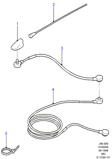 METACO 1000135 - Cable Assy - Aerial autodraugiem.lv