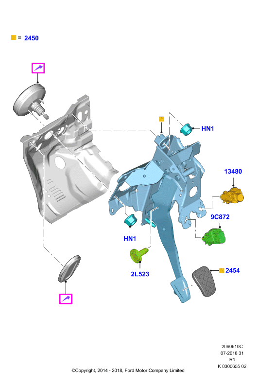 DAF 1534503 - Pad - Pedal, Rubber autodraugiem.lv