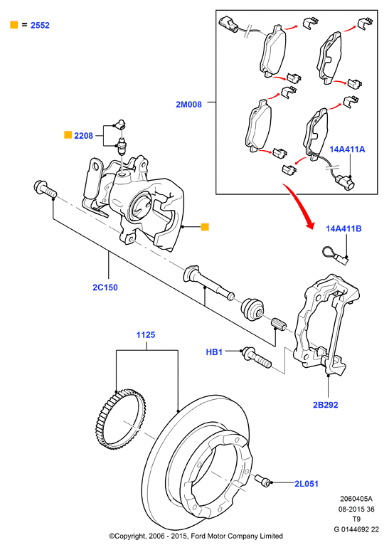 FORD 1521632 - Bremžu suports autodraugiem.lv