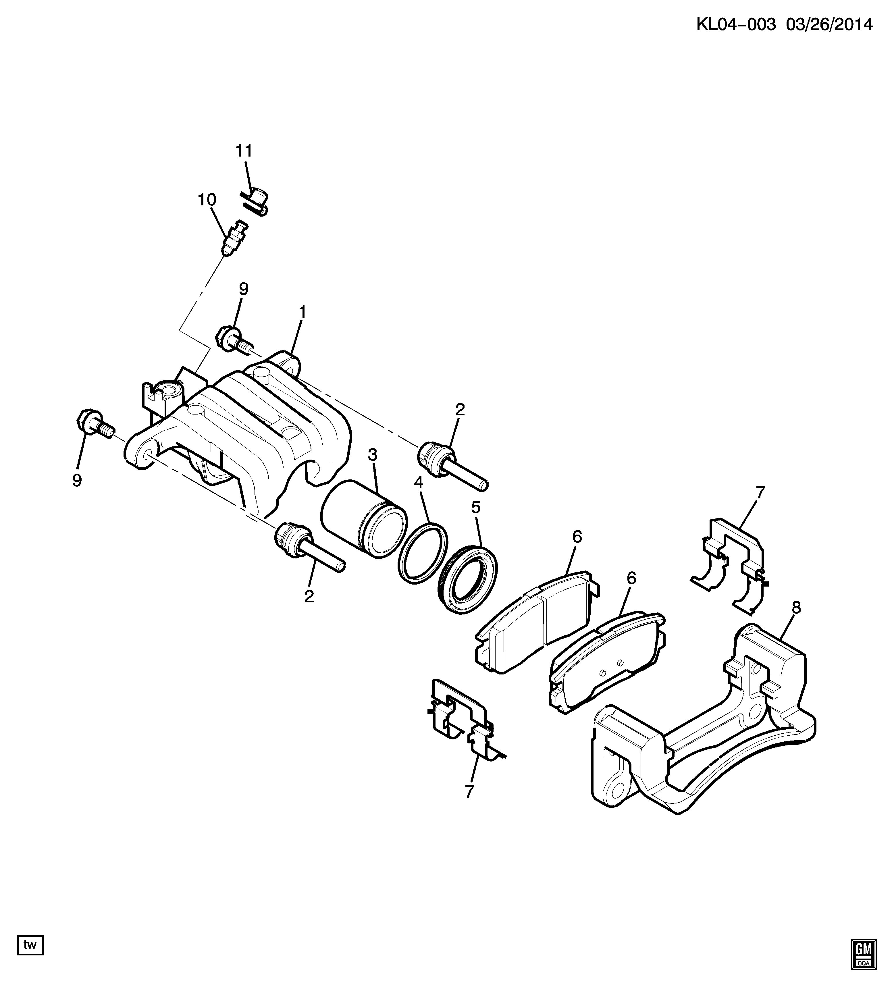 Opel 20993775 - Bremžu suports autodraugiem.lv