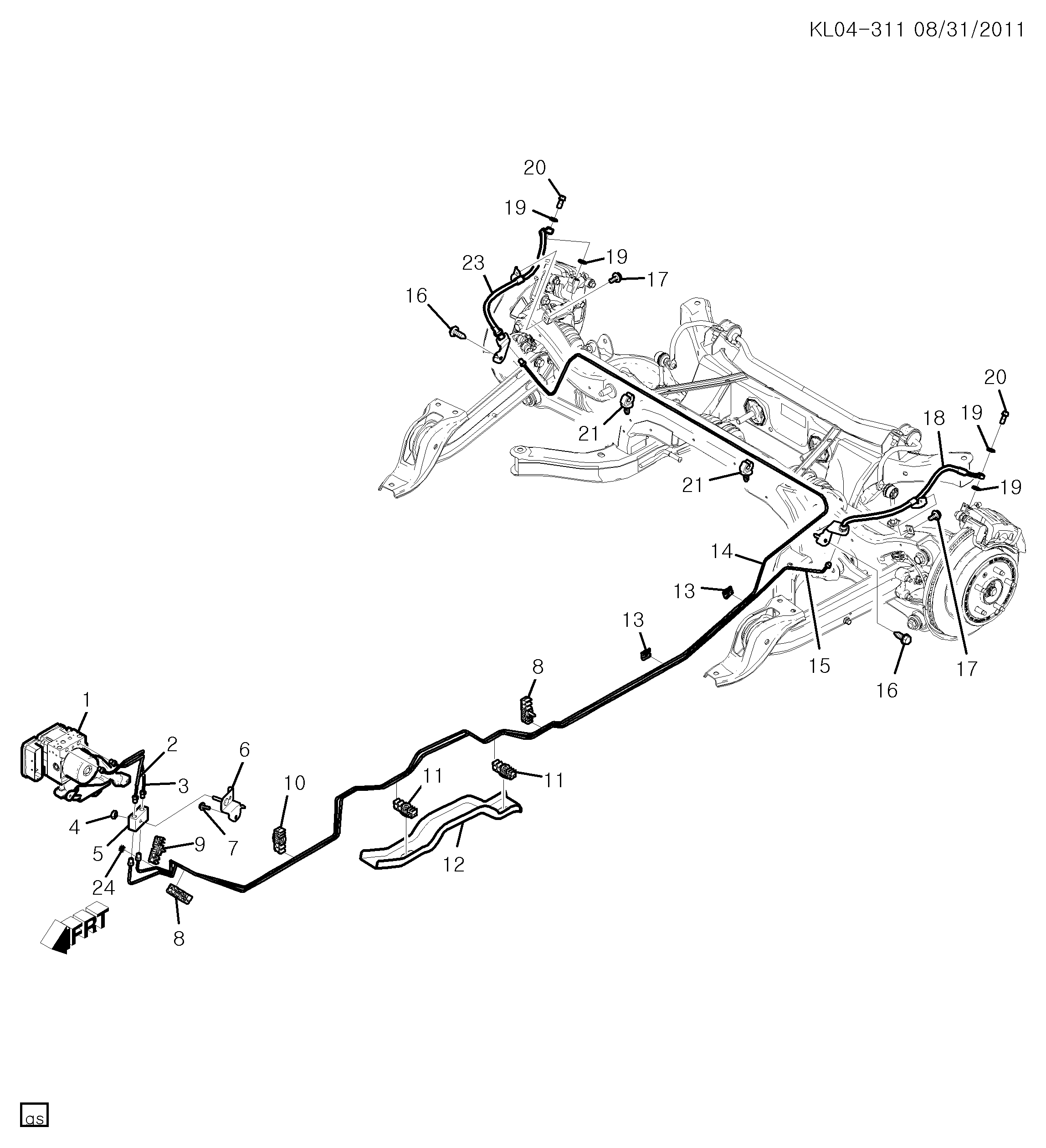 Opel 96625920 - Bremžu šļūtene autodraugiem.lv