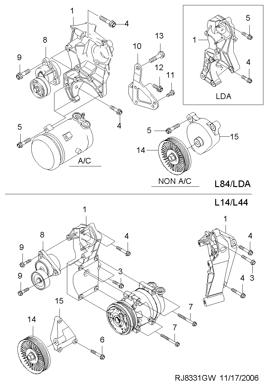 Chevrolet 96966707 - Parazīt / Vadrullītis, Ķīļrievu siksna autodraugiem.lv