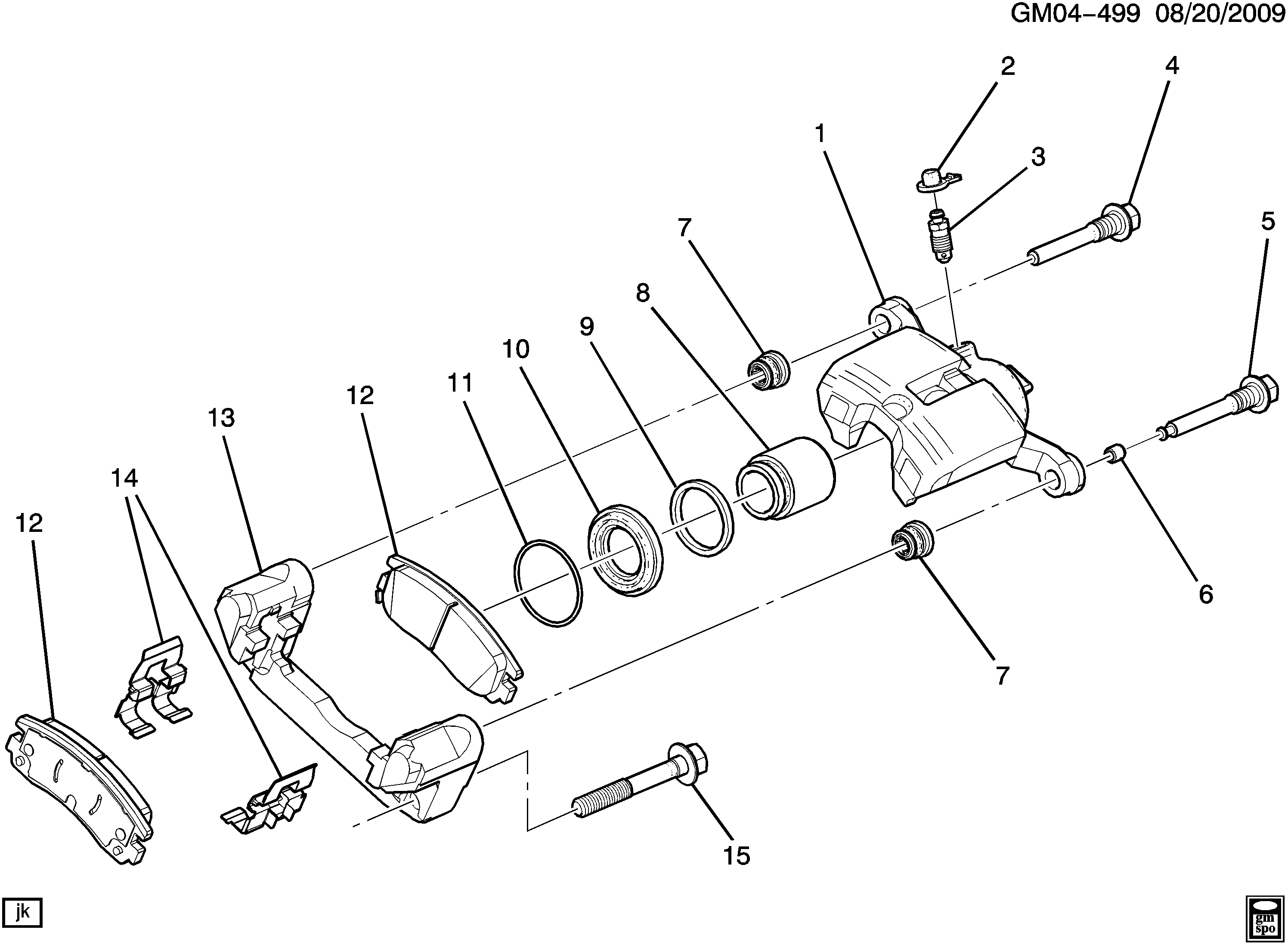 Buick 19209340 - Bremžu uzliku kompl., Disku bremzes autodraugiem.lv