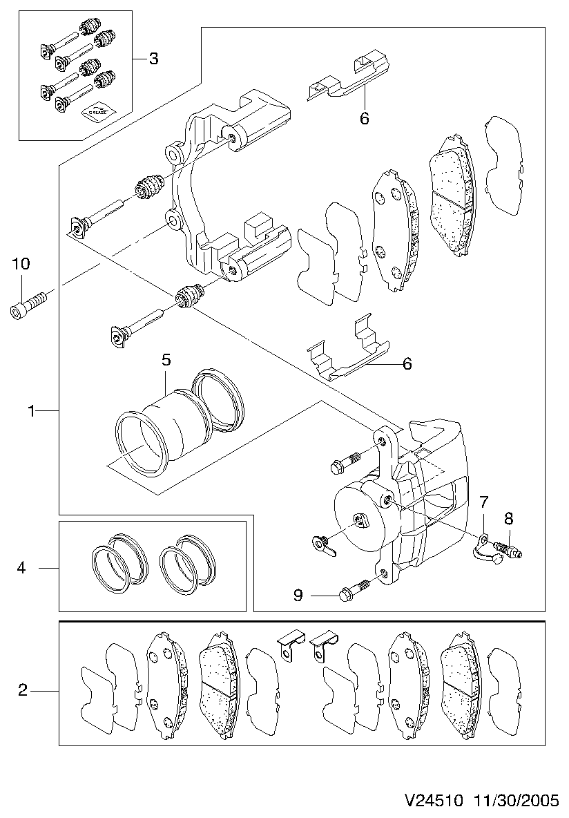 Buessing 96475027 - Bremžu uzliku kompl., Disku bremzes autodraugiem.lv