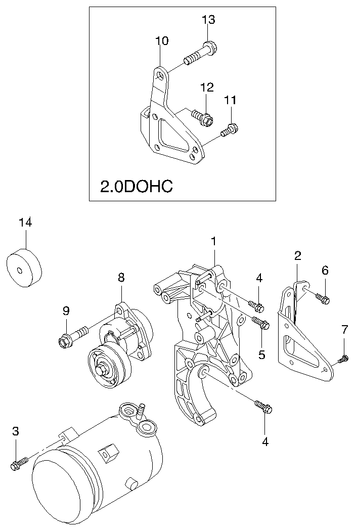 DAEWOO 96183115 - Siksnas spriegotājs, Ķīļsiksna autodraugiem.lv