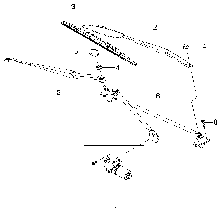 Chevrolet 96220735 - Stikla tīrītāja slotiņa autodraugiem.lv