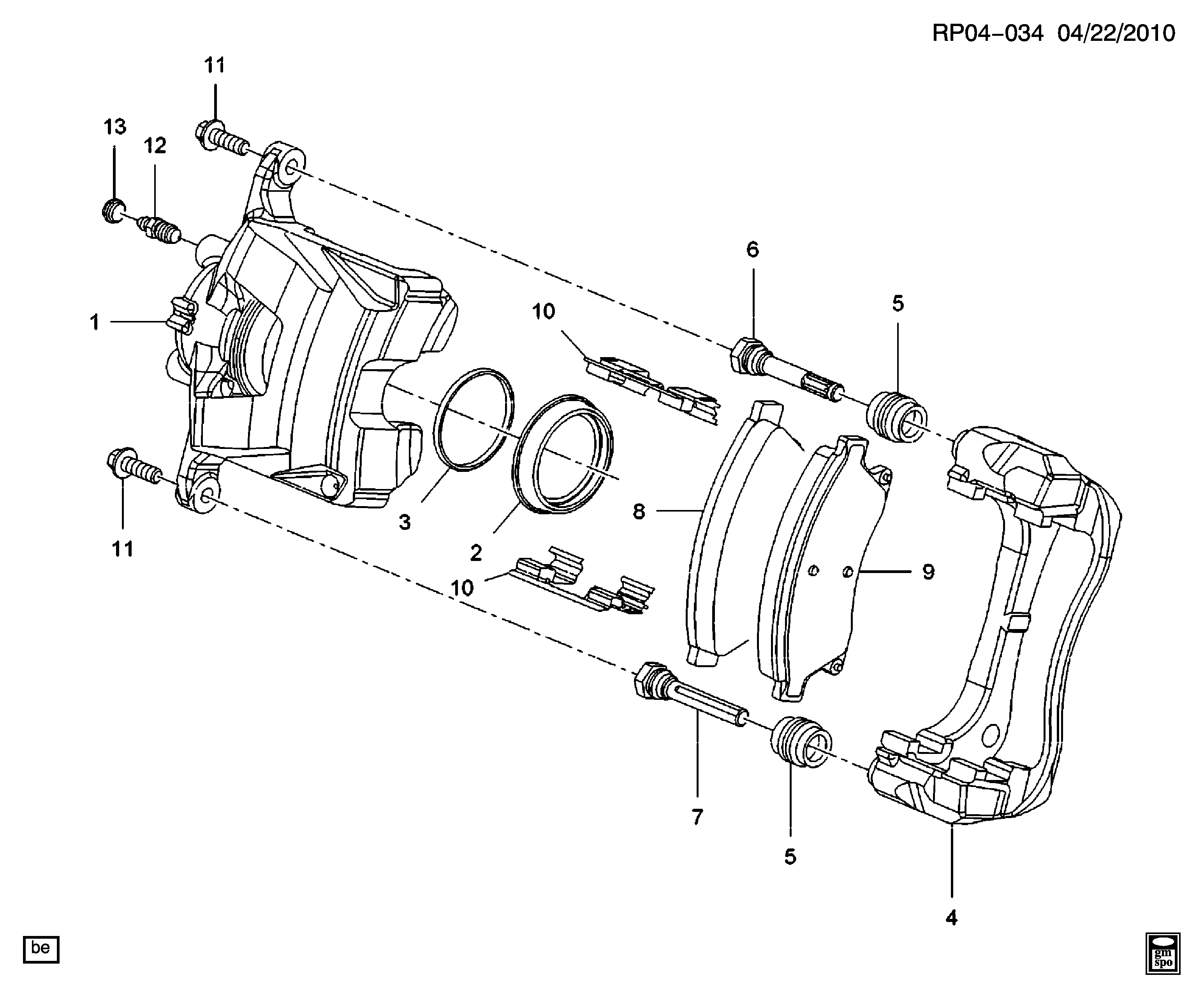 MG 13412272 - Bremžu uzliku kompl., Disku bremzes autodraugiem.lv