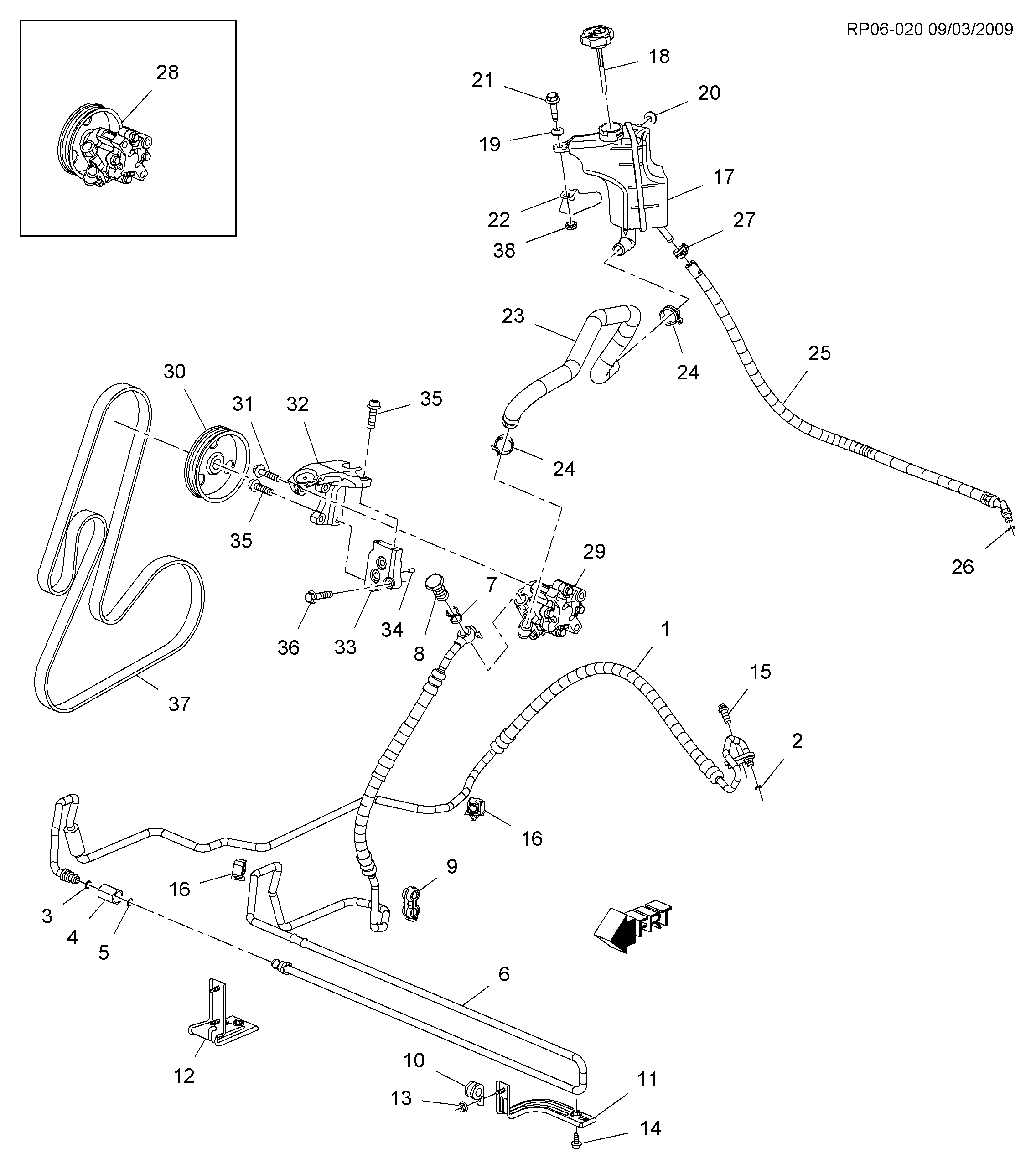 DAEWOO 96989016 - Ķīļrievu siksna autodraugiem.lv