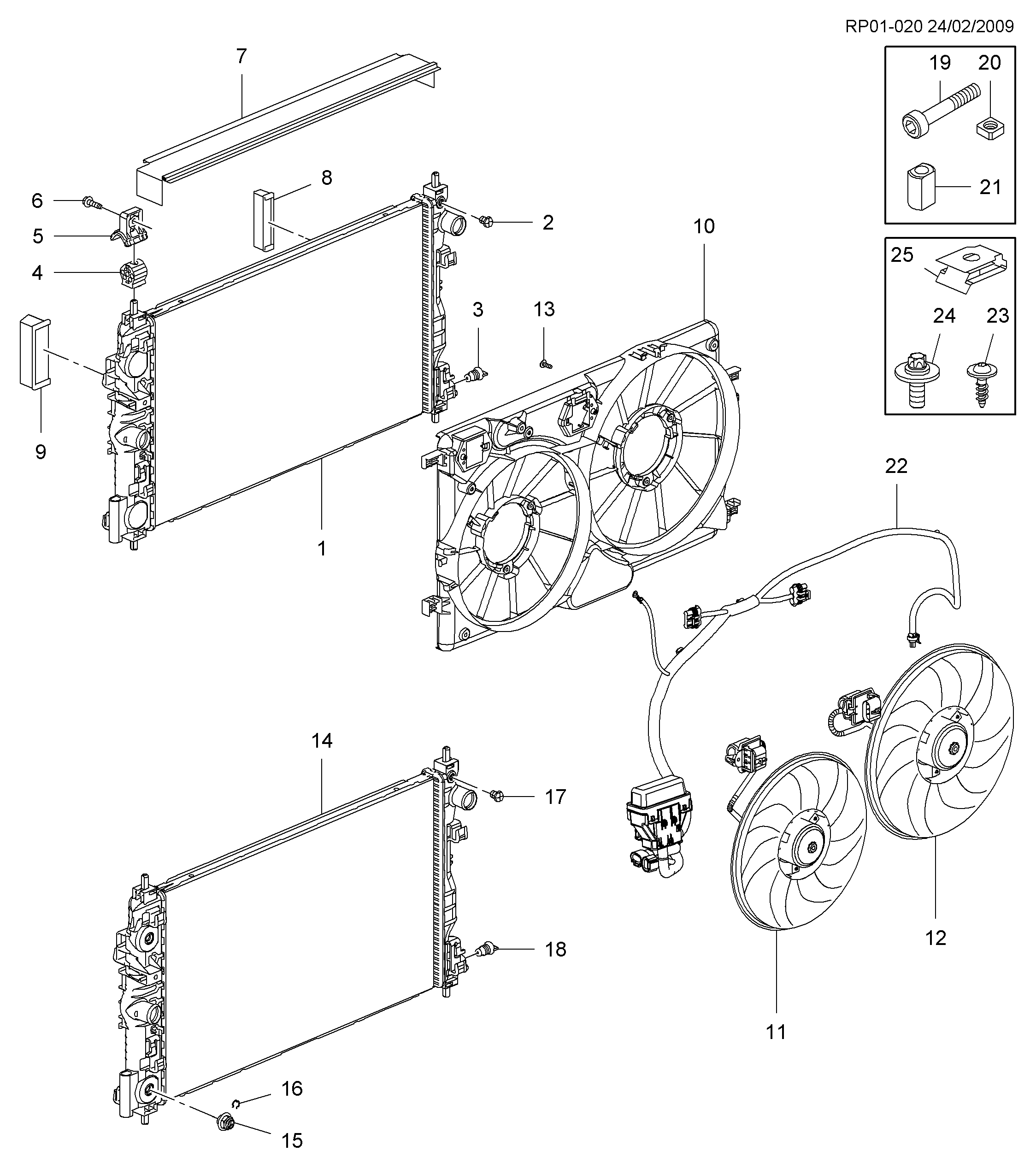 Vauxhall 11 09 9561 - Radiators, Motora dzesēšanas sistēma autodraugiem.lv