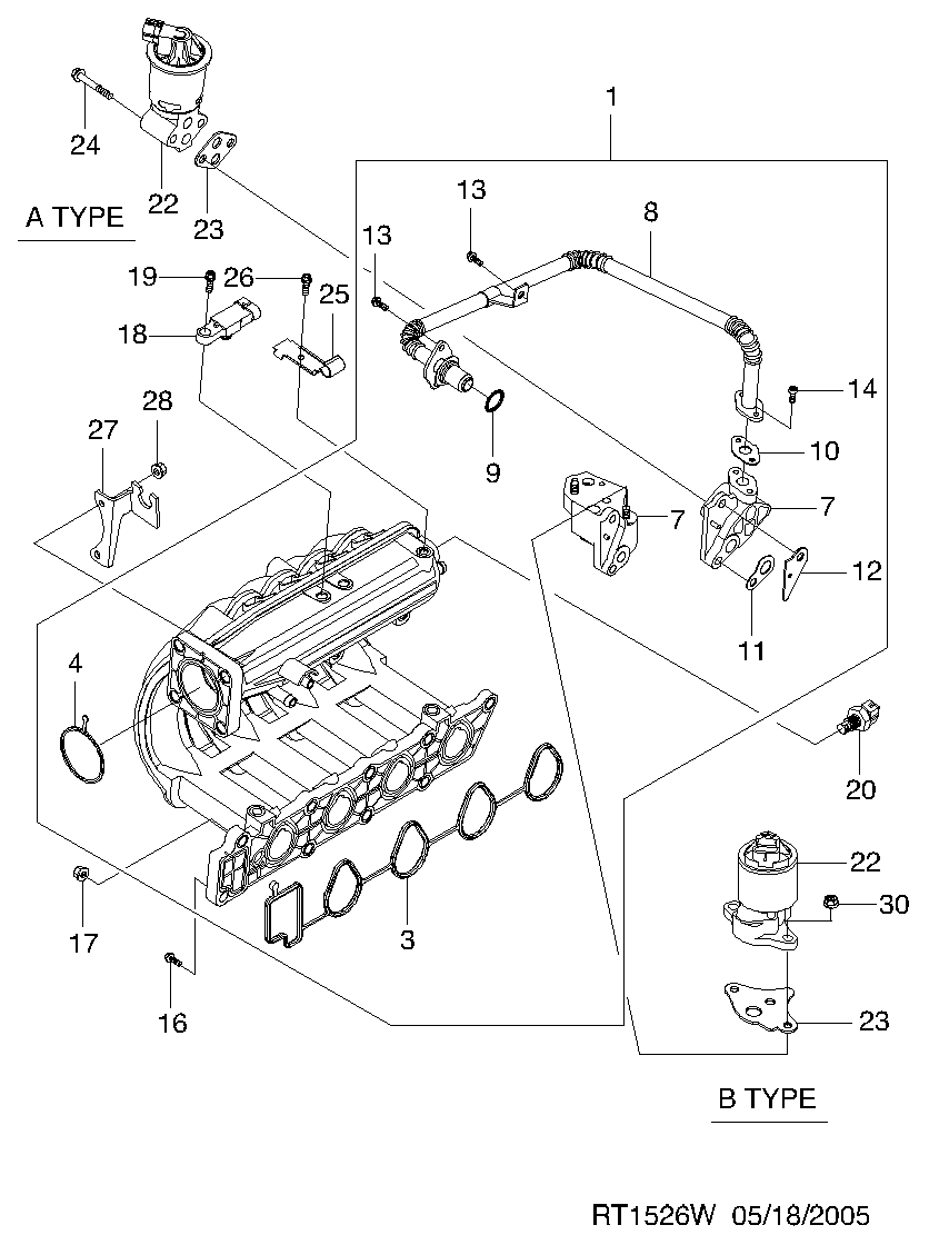 Vauxhall 96325535 - VALVE-EGR A TYPE autodraugiem.lv