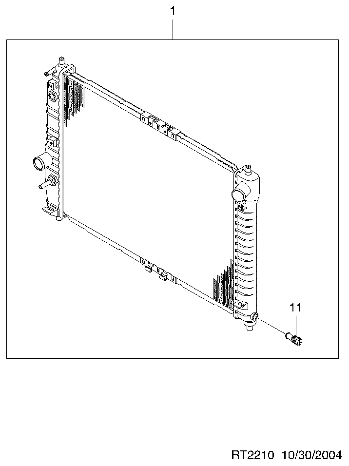 Chevrolet 96816481 - Radiators, Motora dzesēšanas sistēma autodraugiem.lv