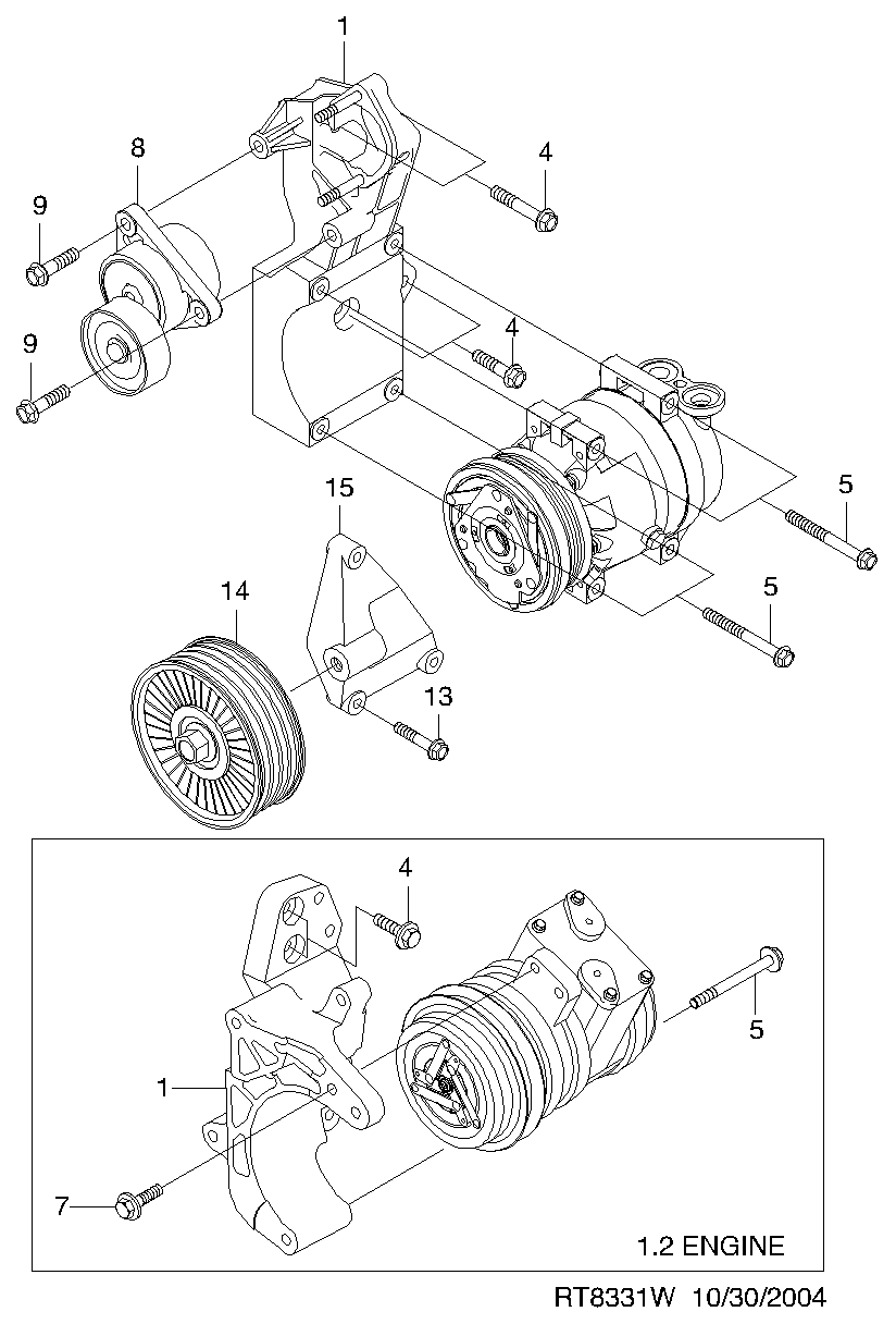 KIA 96349976 - Parazīt / Vadrullītis, Ķīļrievu siksna autodraugiem.lv