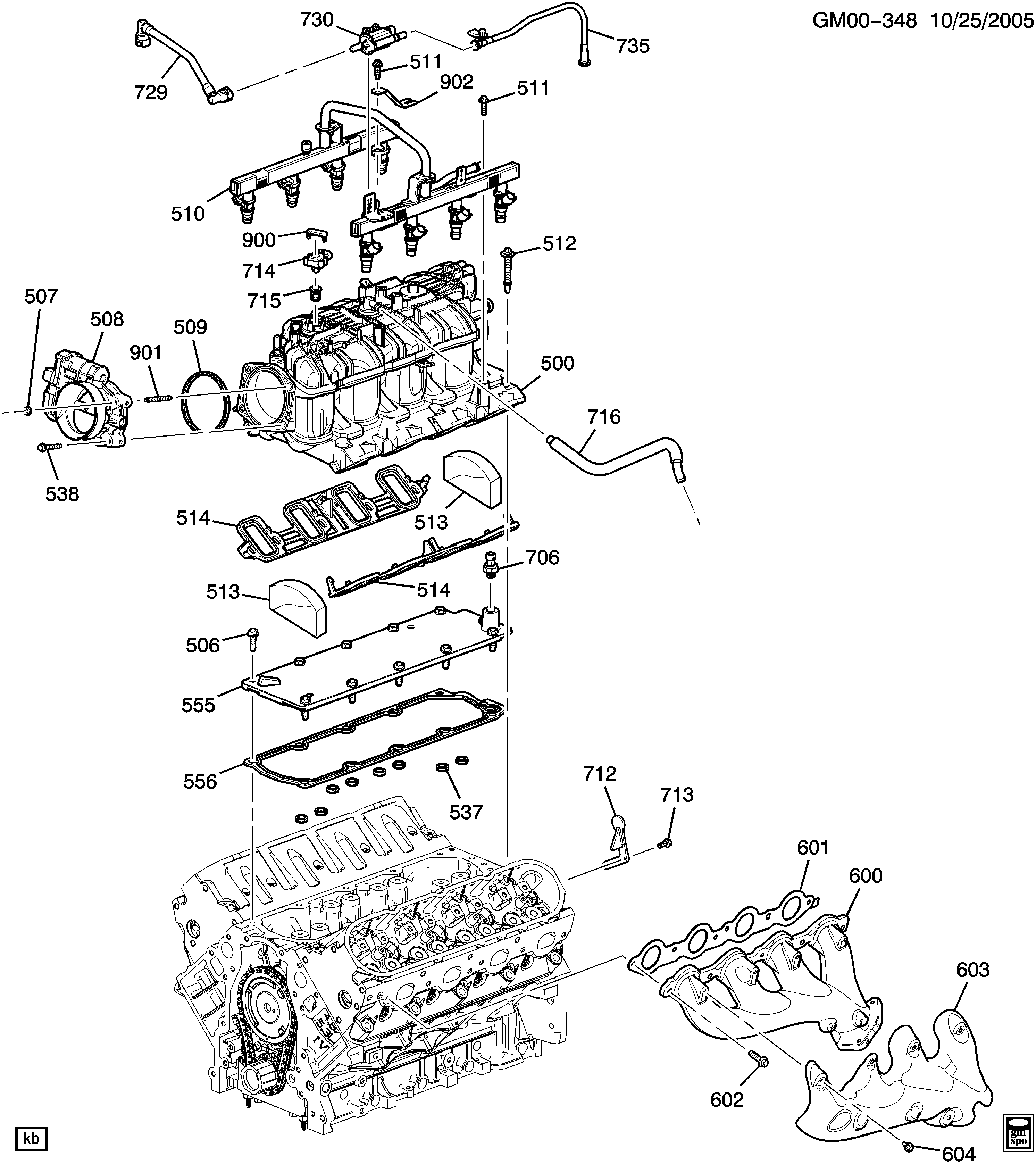 Cadillac 12589235 - Blīve, Ieplūdes kolektora korpuss autodraugiem.lv