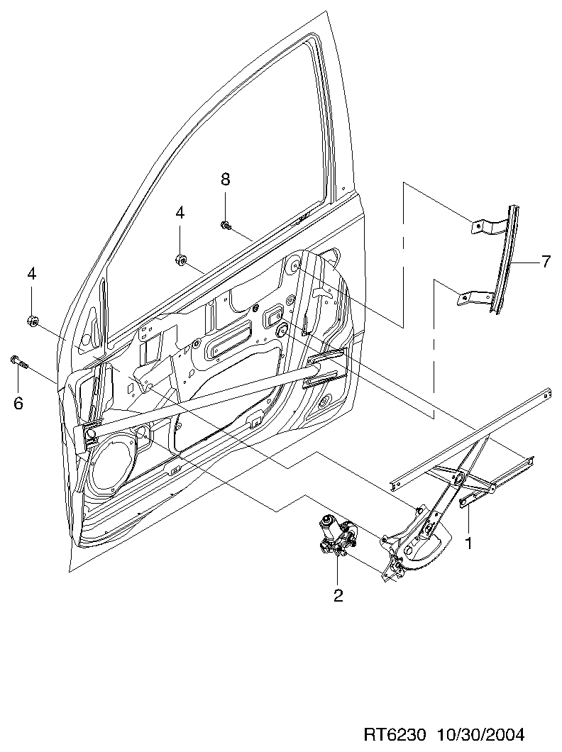 Chevrolet 96585711 - Stikla pacelšanas mehānisms autodraugiem.lv