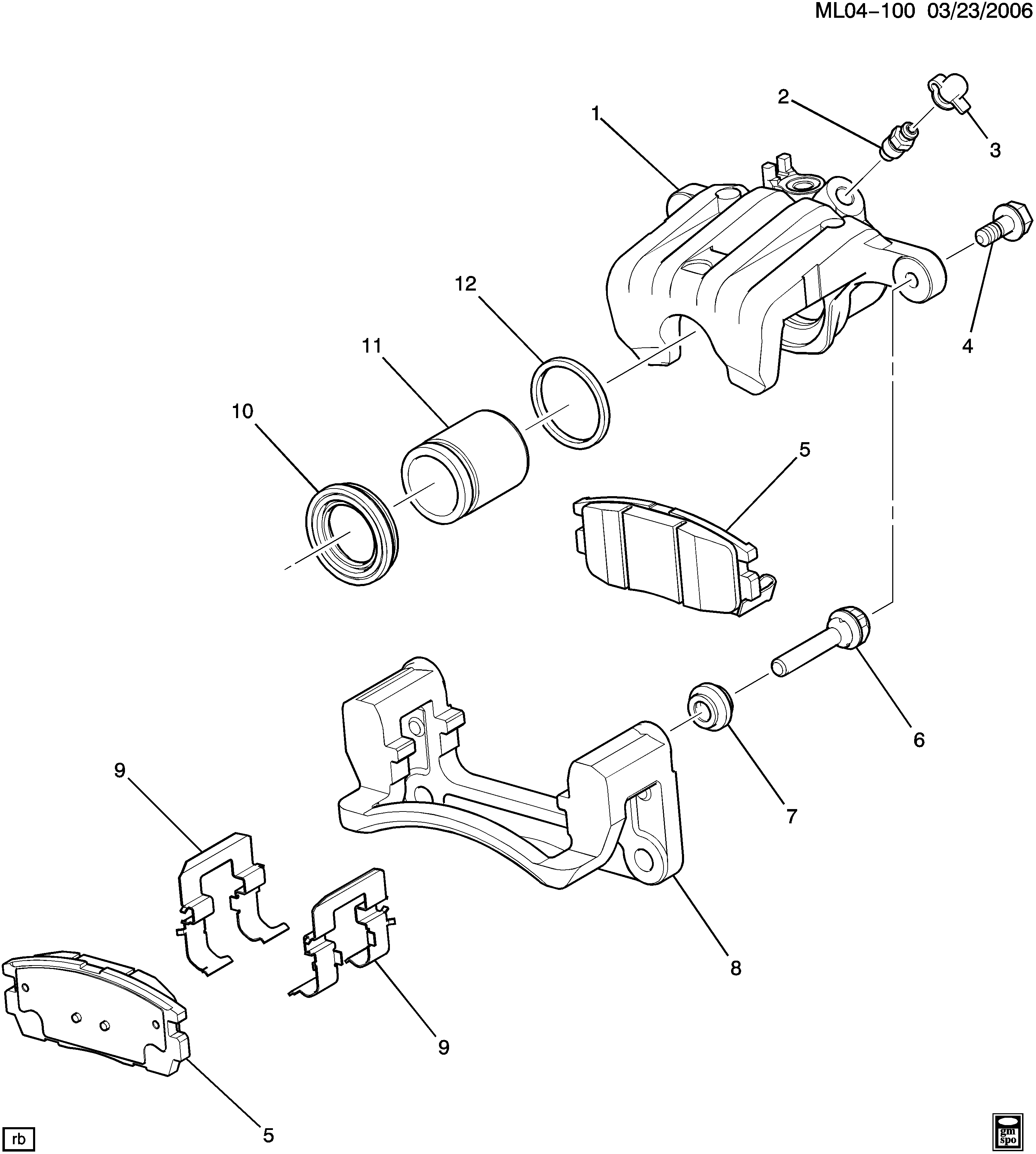 Chevrolet 20801538 - Bremžu uzliku kompl., Disku bremzes autodraugiem.lv