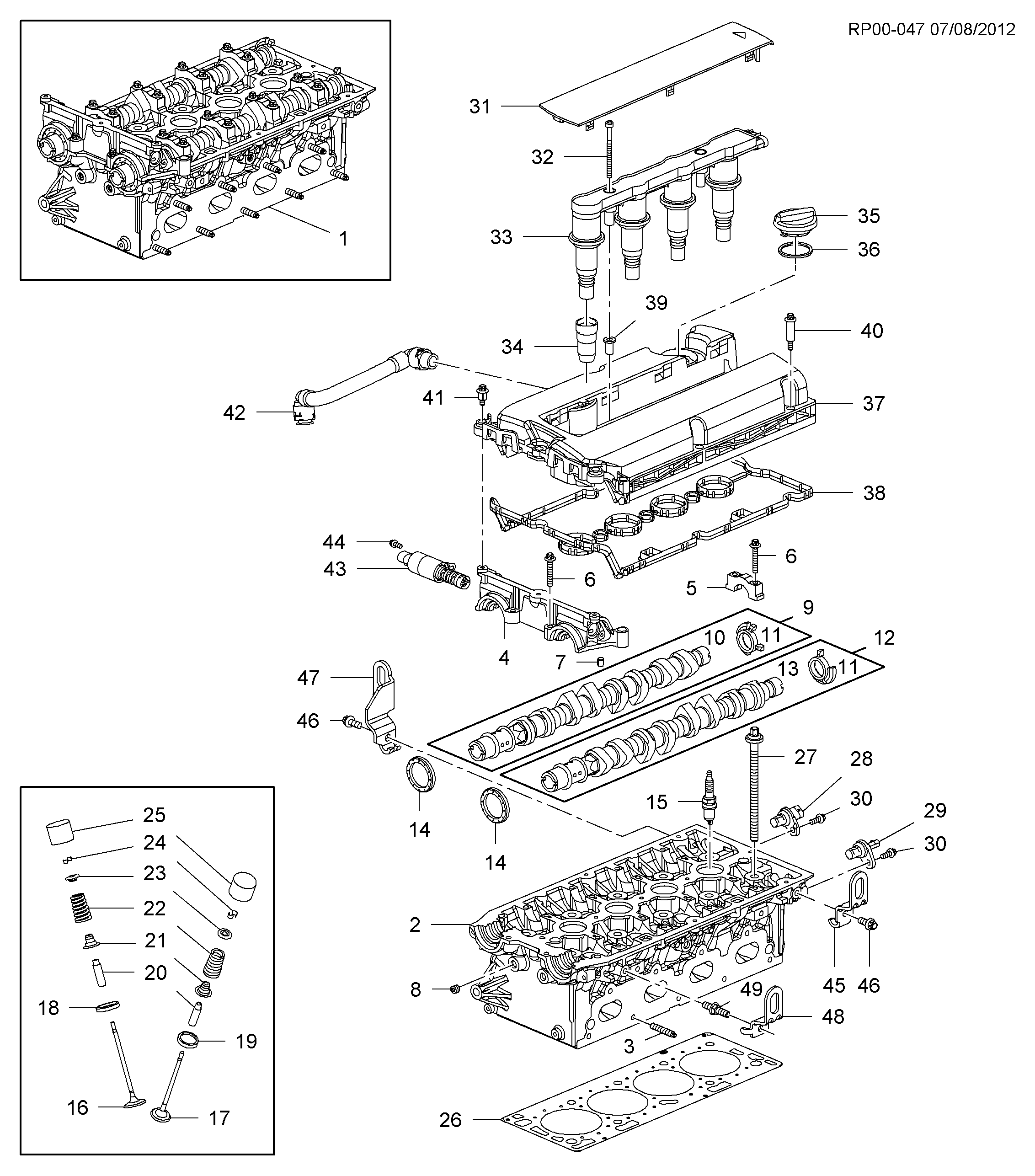 Opel 55 355 578 - Blīve, Motora bloka galva autodraugiem.lv