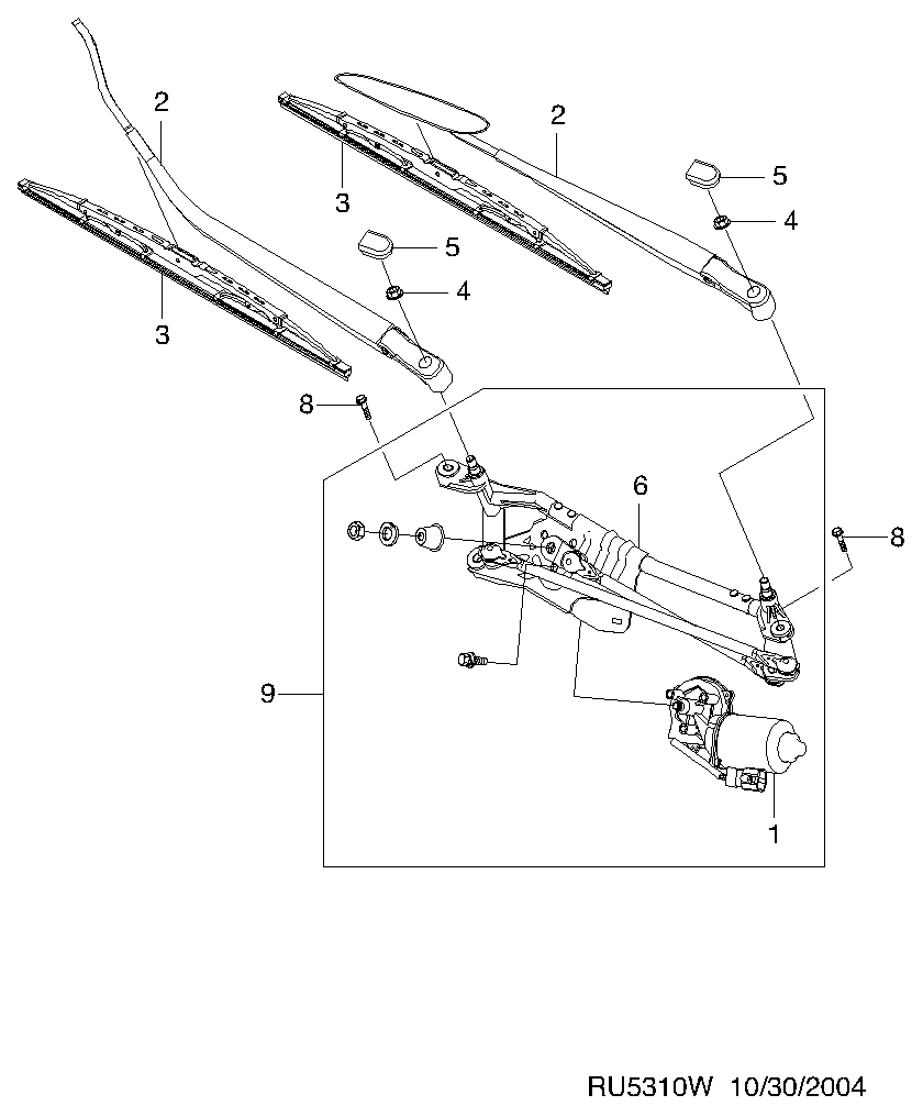 DAEWOO 96252775 - Stikla tīrītāja slotiņa autodraugiem.lv