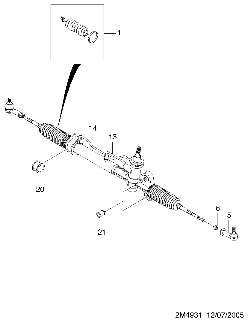 Chevrolet 93743483 - Putekļusargu komplekts, Stūres iekārta autodraugiem.lv