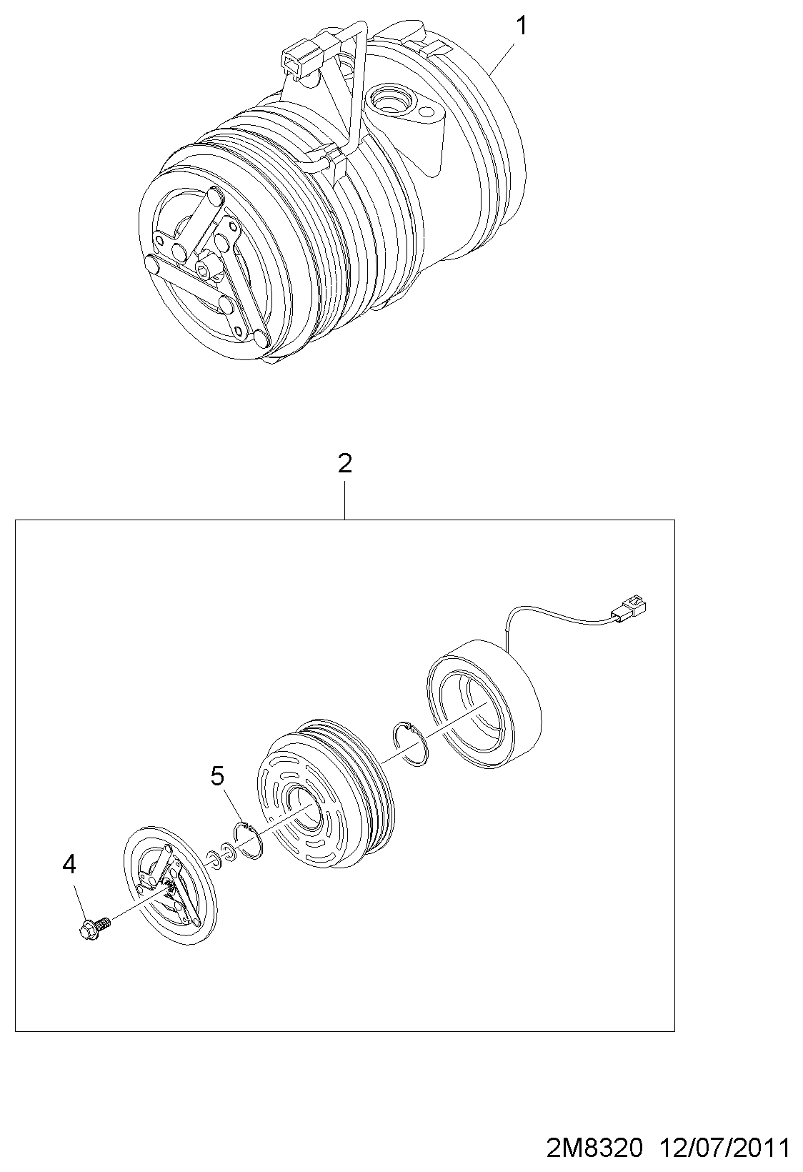 Chevrolet 95485073 - Kompresors, Gaisa kond. sistēma autodraugiem.lv