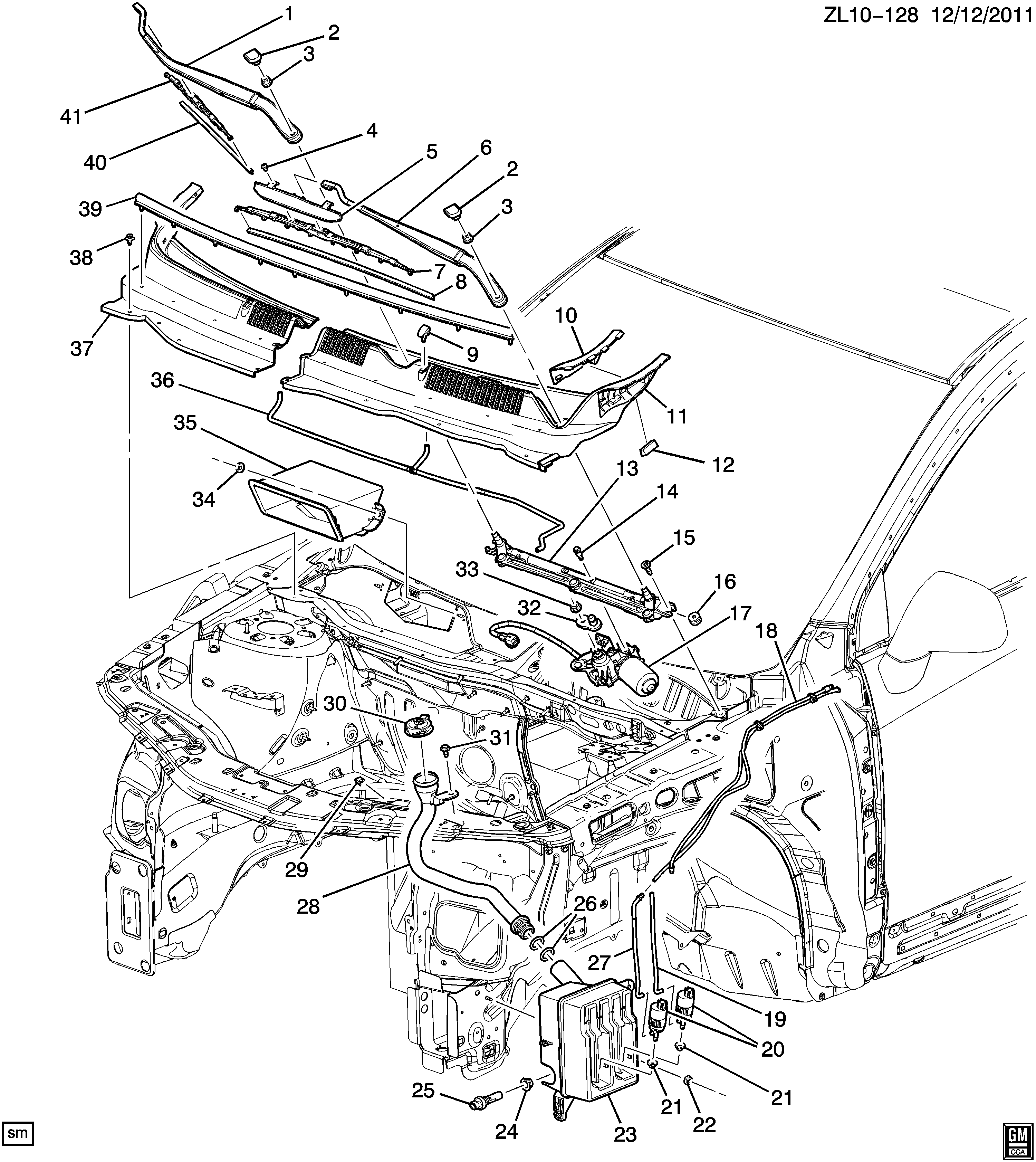 Chevrolet 95479597 - Stikla tīrītāja slotiņa autodraugiem.lv