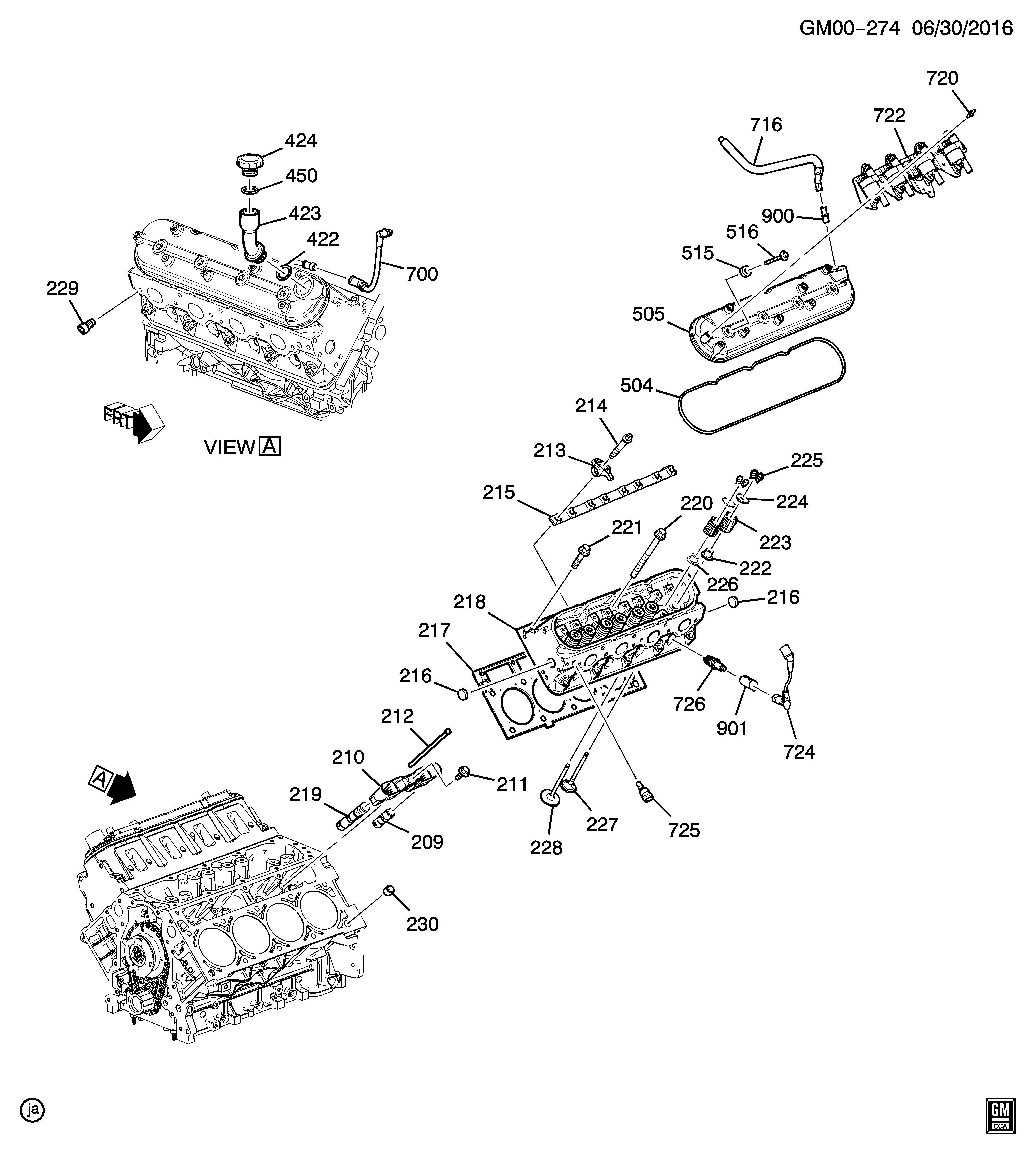 GMC 12482062 - Blīvju komplekts, Vārsta kāts autodraugiem.lv