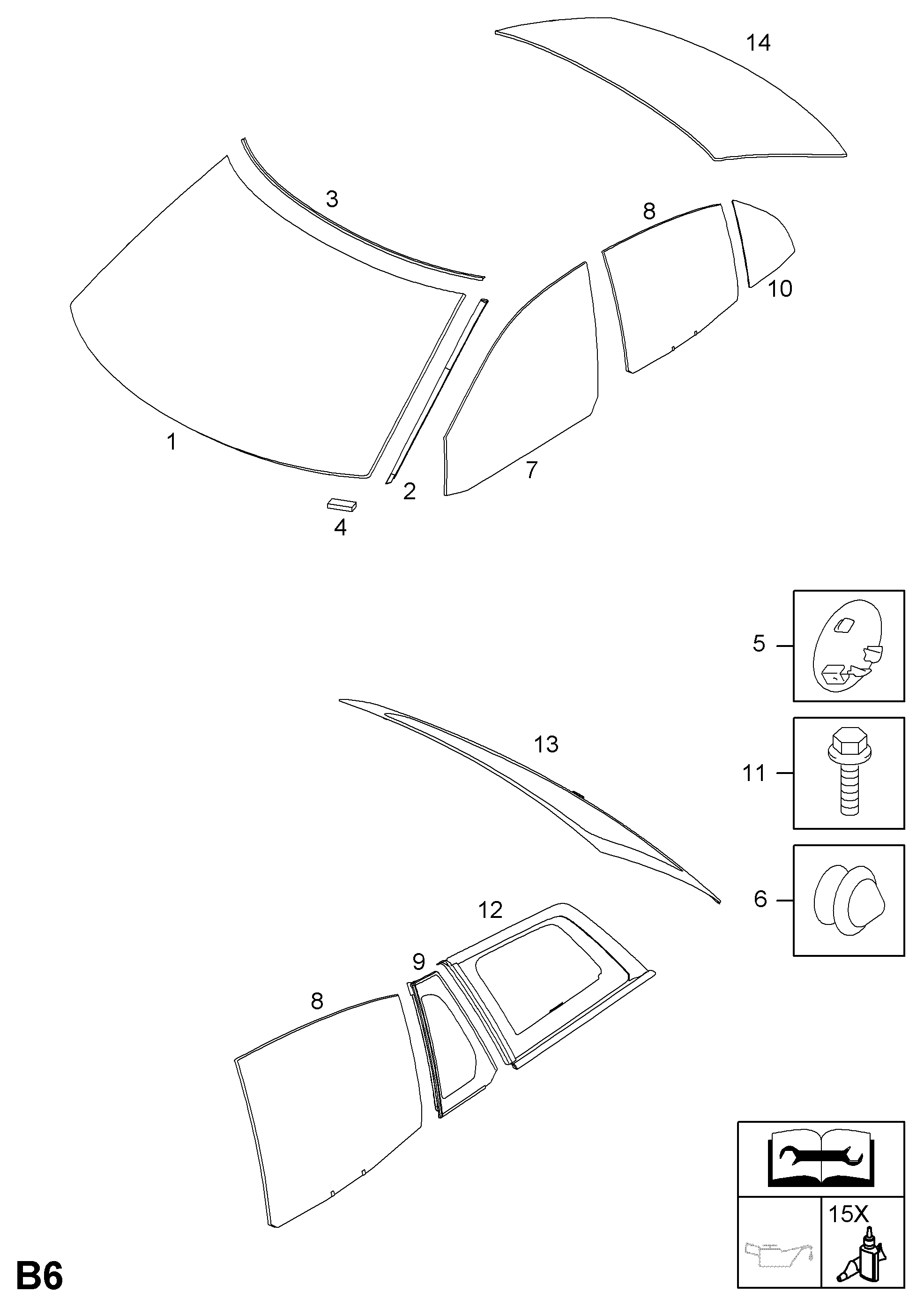 Cadillac 12773388 - Vējstikls autodraugiem.lv