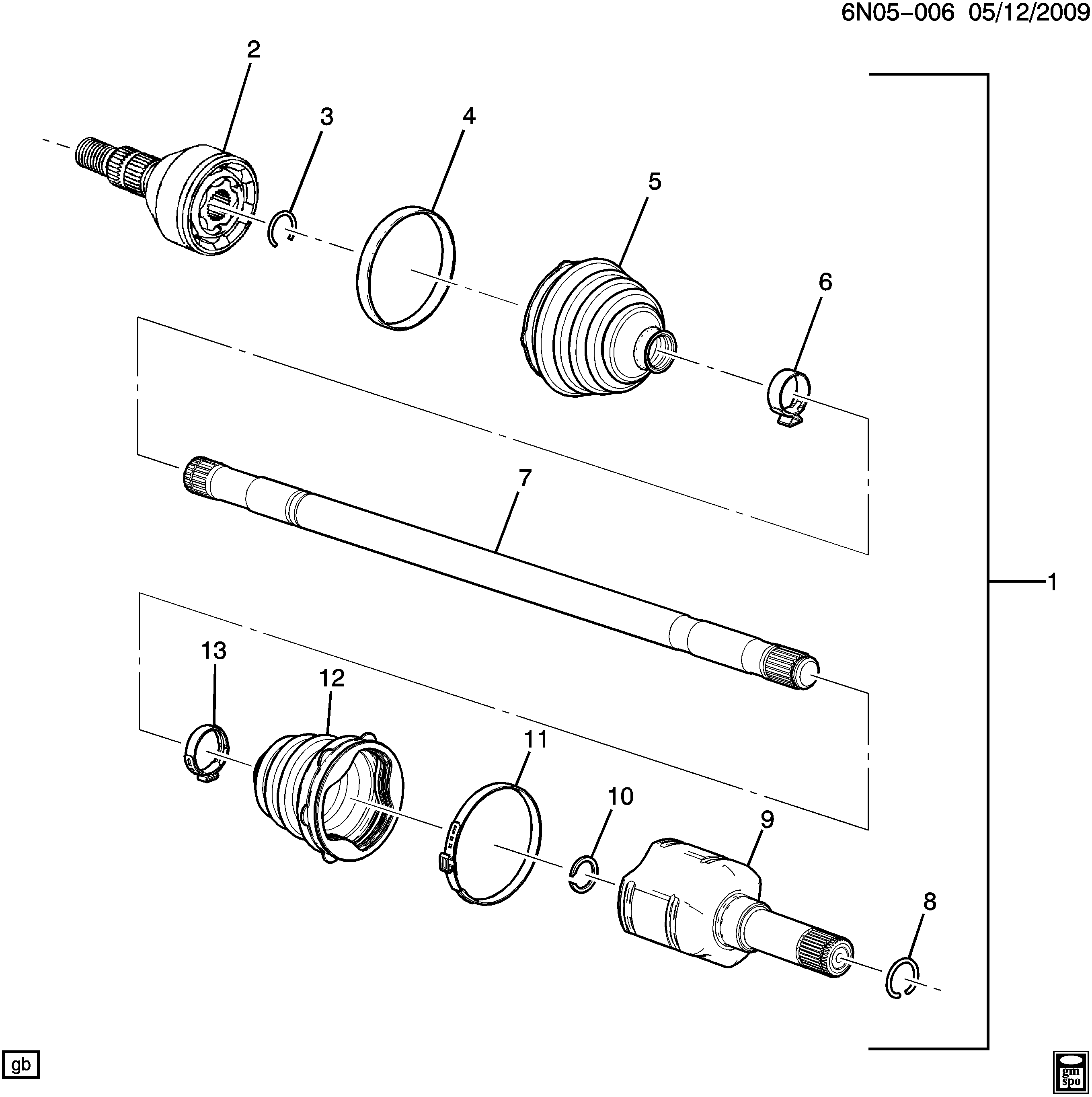 Opel 13311878 - Putekļusargs, Piedziņas vārpsta autodraugiem.lv