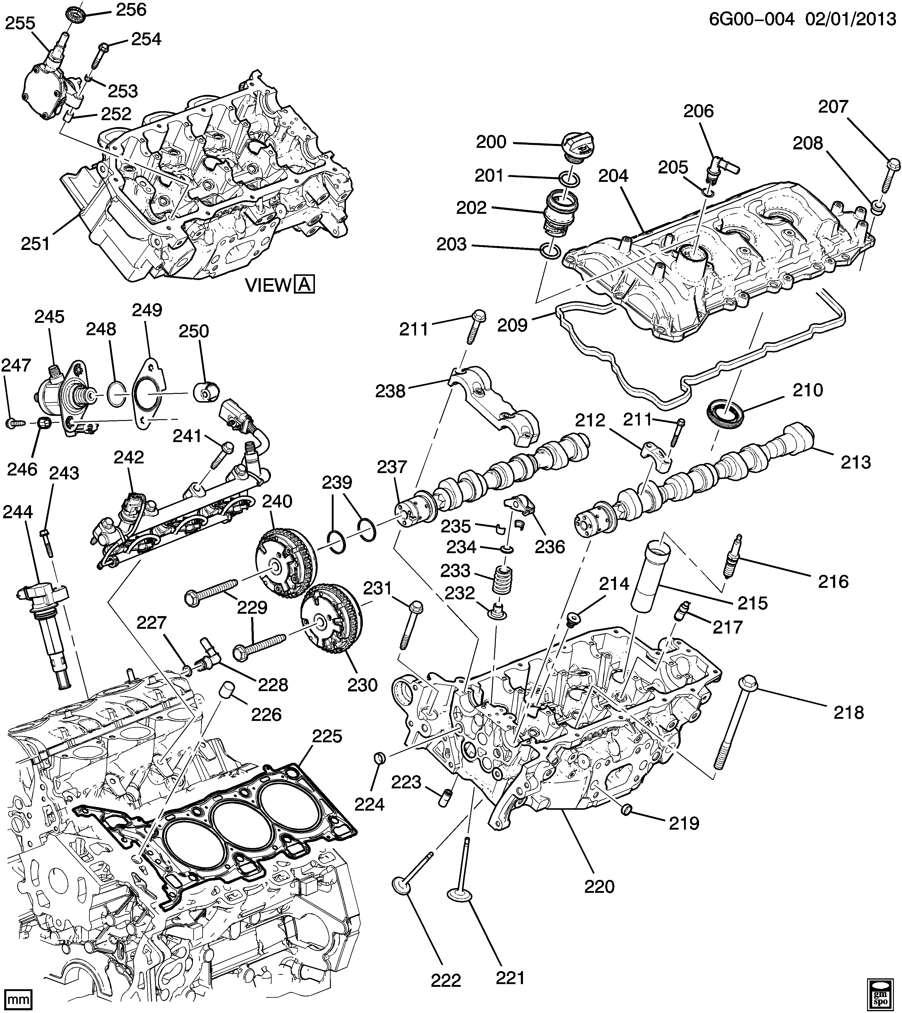 Cadillac 12617070 - Blīve, Motora bloka galva autodraugiem.lv