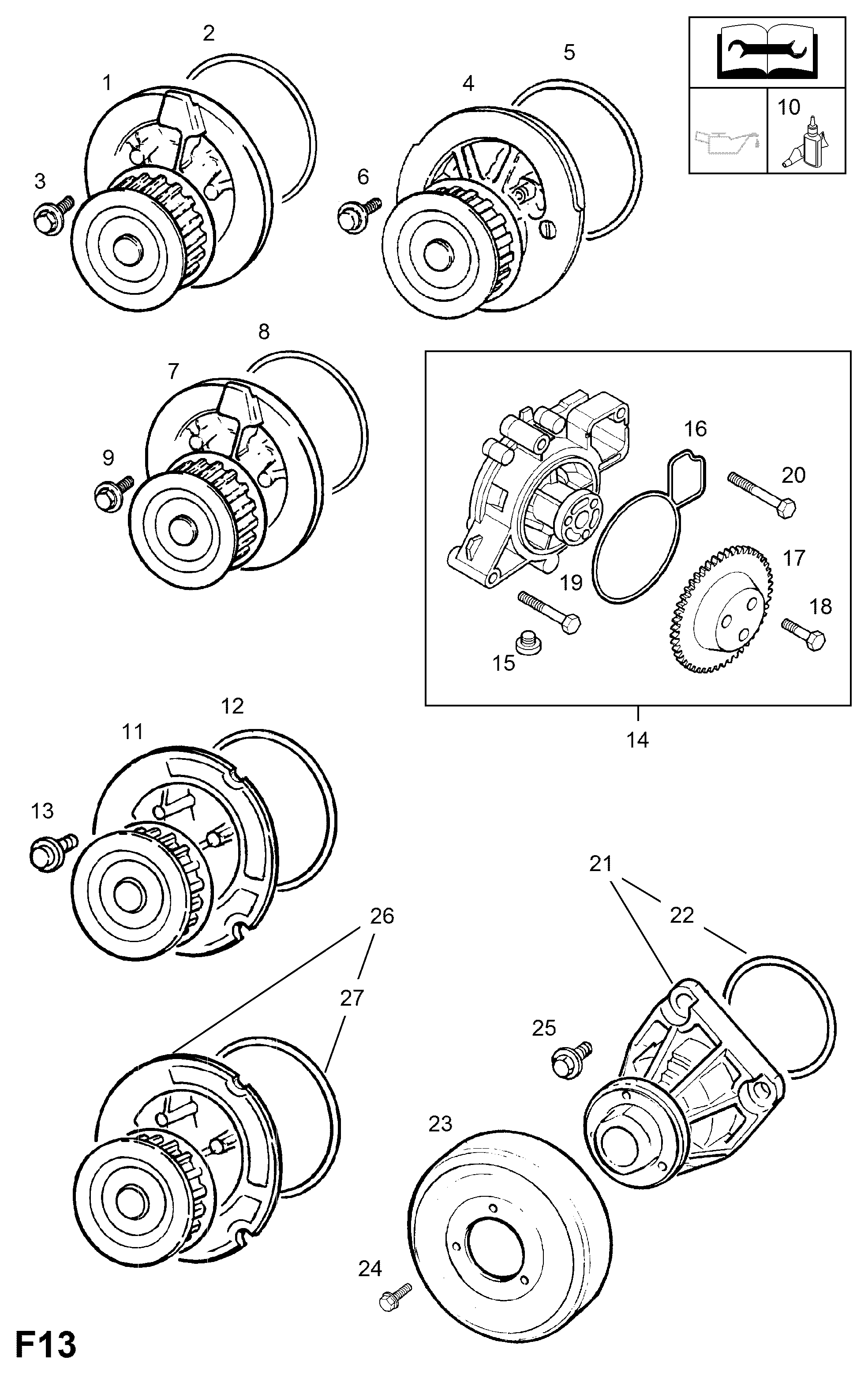 Chevrolet 1334137 - Ūdenssūknis autodraugiem.lv