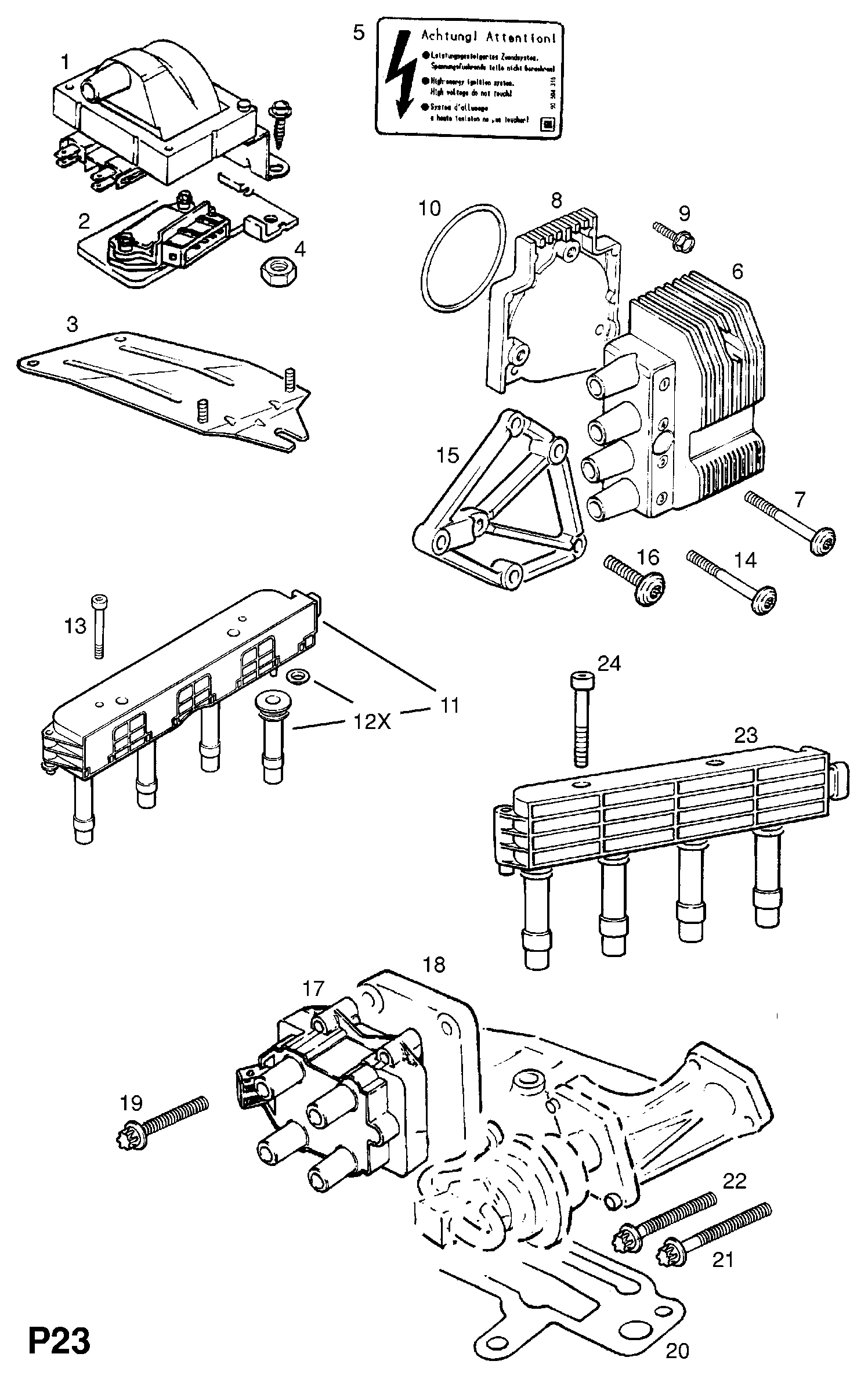 Vauxhall 12 08 071 - Aizdedzes spole autodraugiem.lv