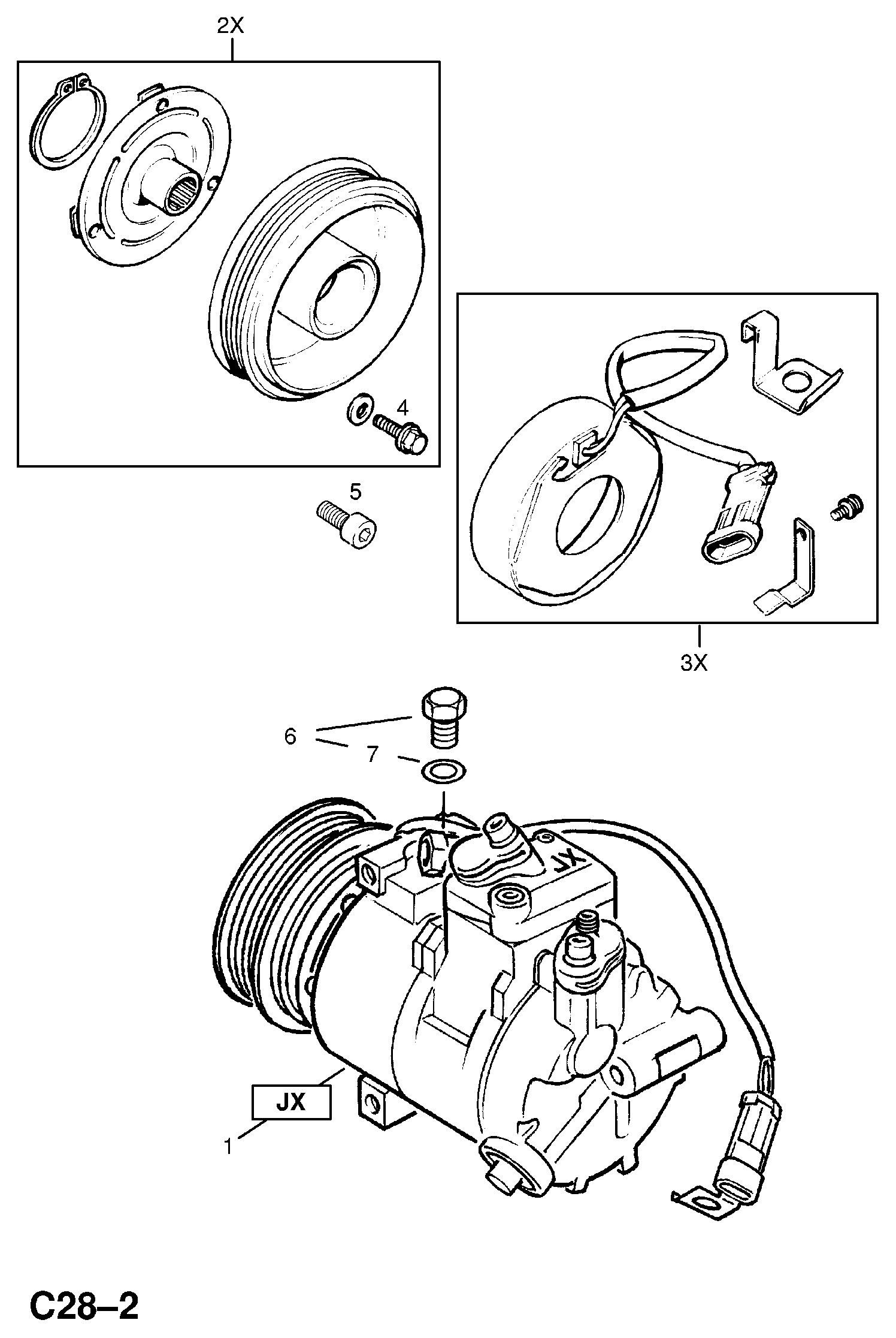 Opel 18 54 142 - Kompresors, Gaisa kond. sistēma autodraugiem.lv