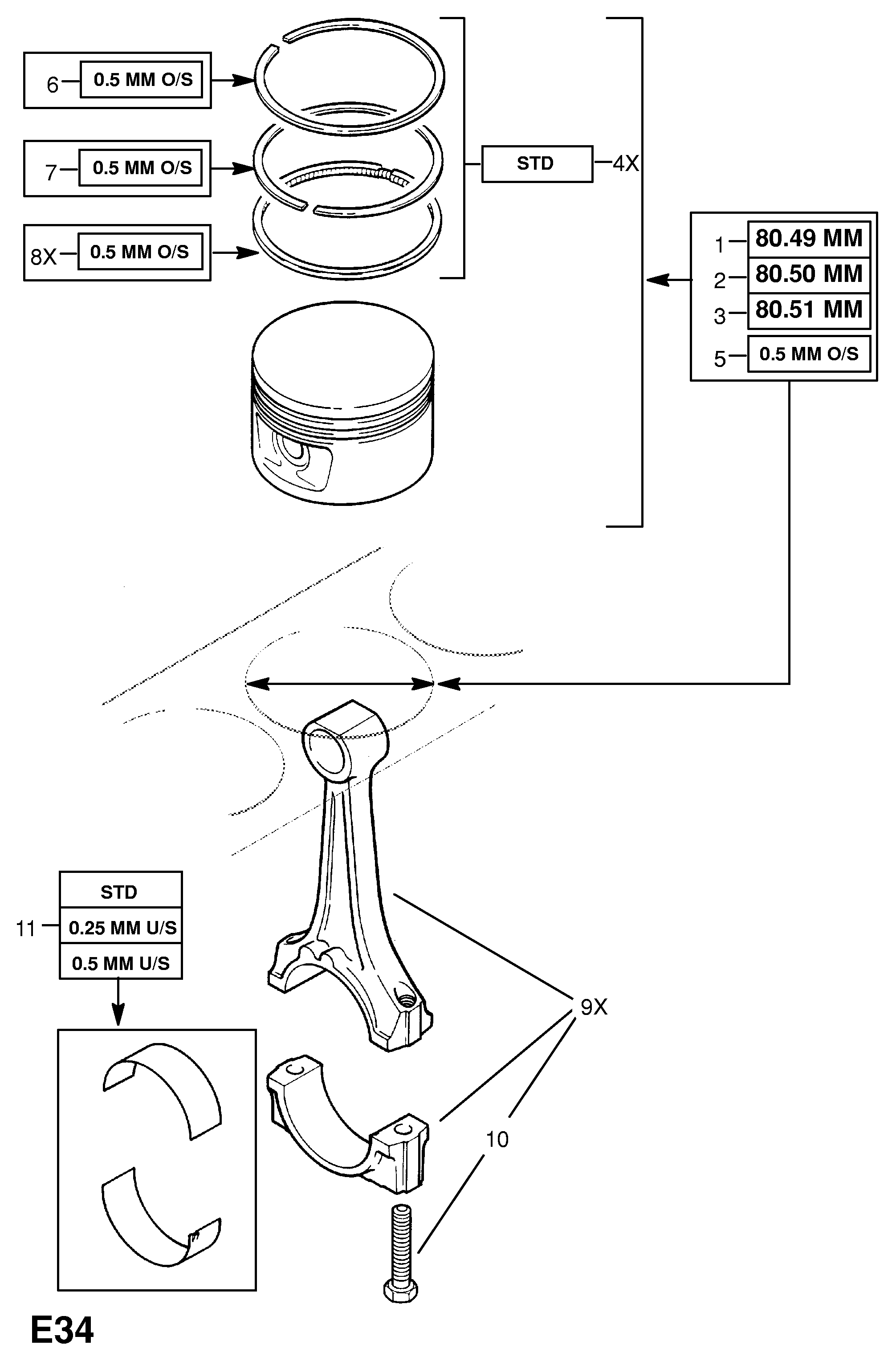 Opel 622 941 - Klaņa gultnis autodraugiem.lv