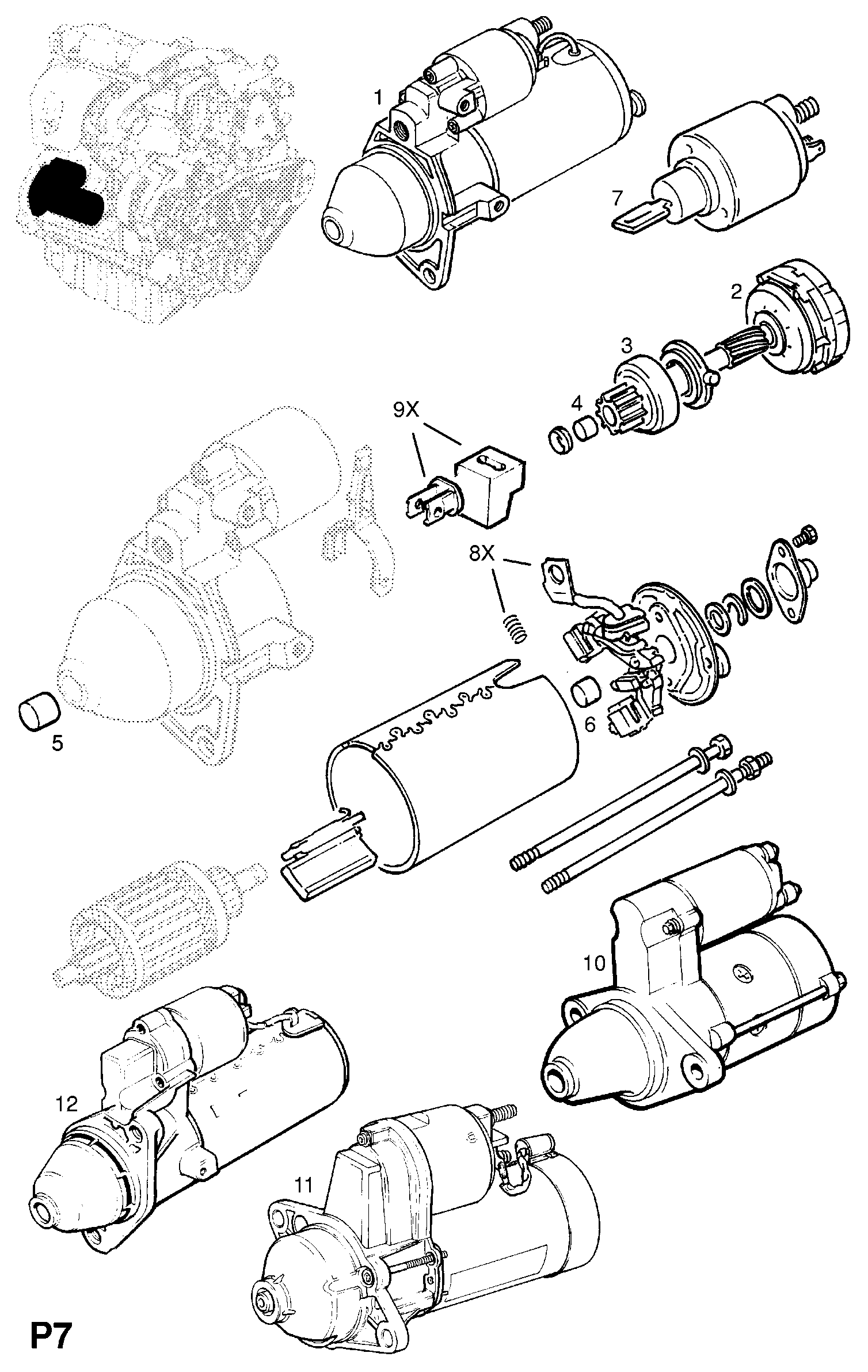 Opel 6202094 - Starteris autodraugiem.lv