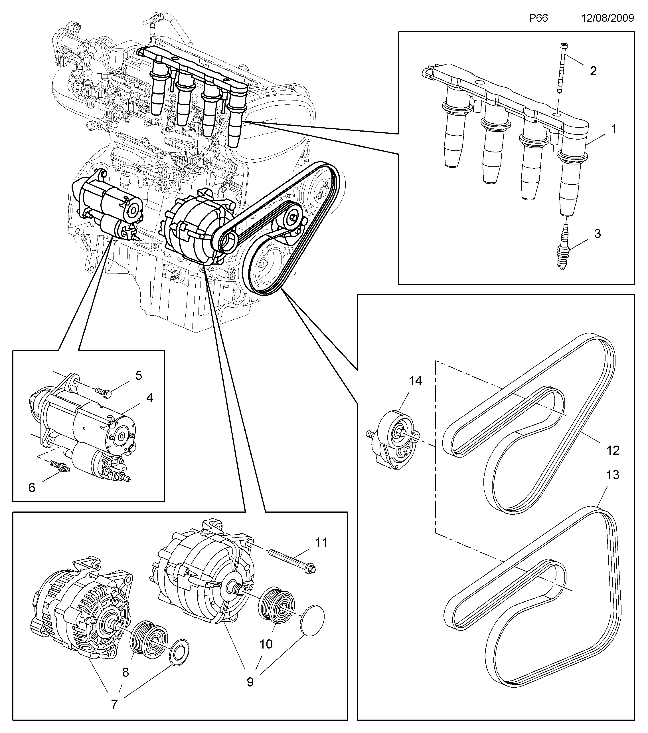 Opel 1202254 - Ievilcējrelejs, Starteris autodraugiem.lv